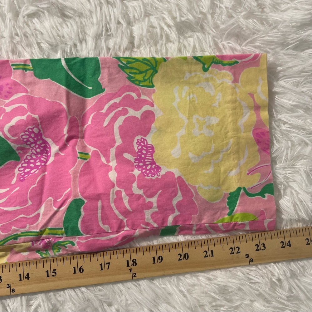Lilly Pulitzer Cropped Pants Womens Size 4 Pink Floral Cotton - Picture 7 of 8